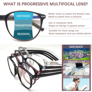 👓FocusFlow – 4-Pack Progressive Multifocal Reading Glasses