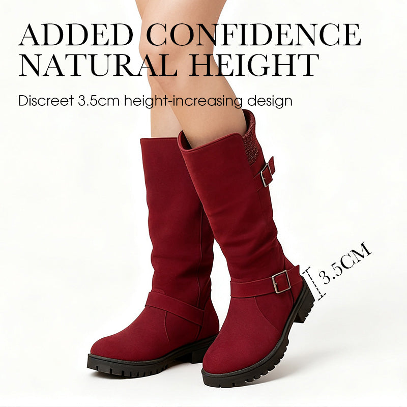 CozyCuff – Women's Slouchy Mid-Calf Boots