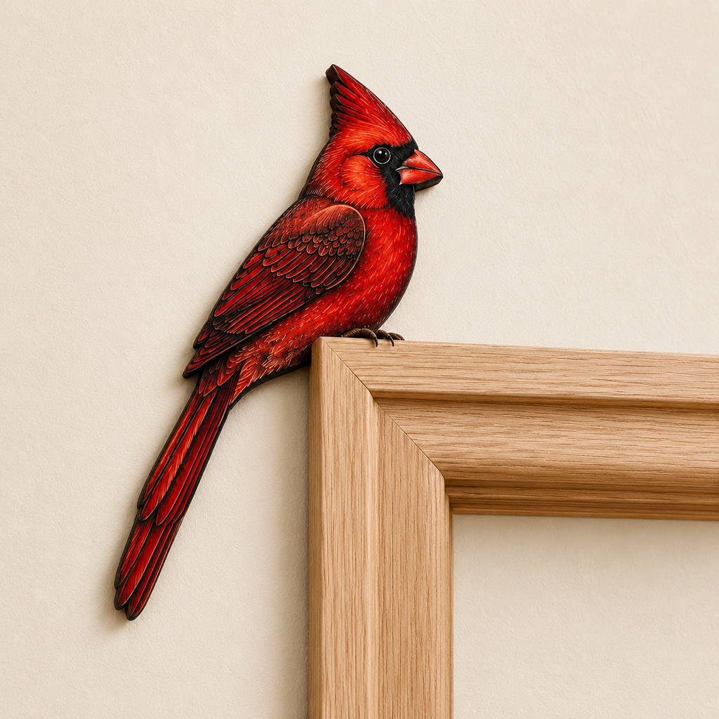 PerchPals – Wooden Bird Door Topper
