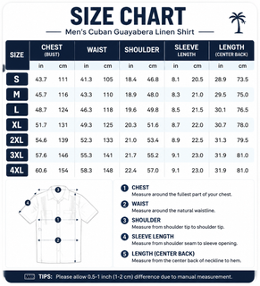GuayaBreeze – Men's Cuban Guayabera Linen-Blend Short Sleeve Button-Down Shirt