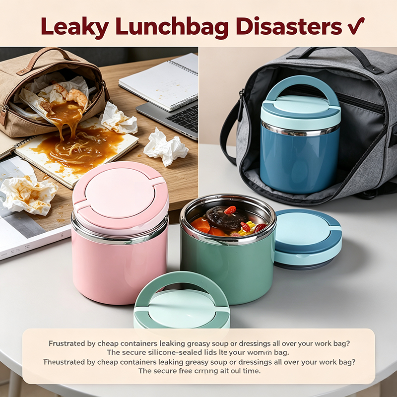 BentoVault – Stainless Steel Bento Lunch Box with Handle, Leakproof & Stackable 🍱