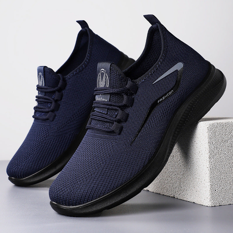 ⏰LAST DAY - 50% OFF🛒Men's Hands Free Slip On Oxford Shoes – Ultra Comfortable knitted fabric shoes, Lightweight Casual Walking Sneakers, Comfortable Dress Shoes, Mesh Urban Shoes for Business & Daily Wear