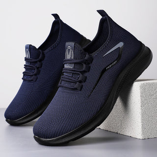 ⏰LAST DAY - 50% OFF🛒Men's Hands Free Slip On Oxford Shoes – Ultra Comfortable knitted fabric shoes, Lightweight Casual Walking Sneakers, Comfortable Dress Shoes, Mesh Urban Shoes for Business & Daily Wear