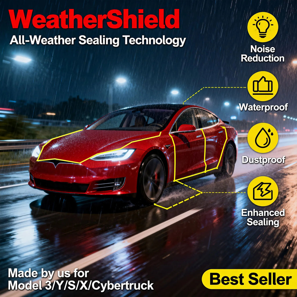 SilentSeal – Premium Tesla Door Seal Kit for Noise Reduction & Weatherproofing