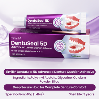 DentaCushion – Advanced Denture Cushion Adhesive With Up to 5 Days of Flexible Hold 🦷