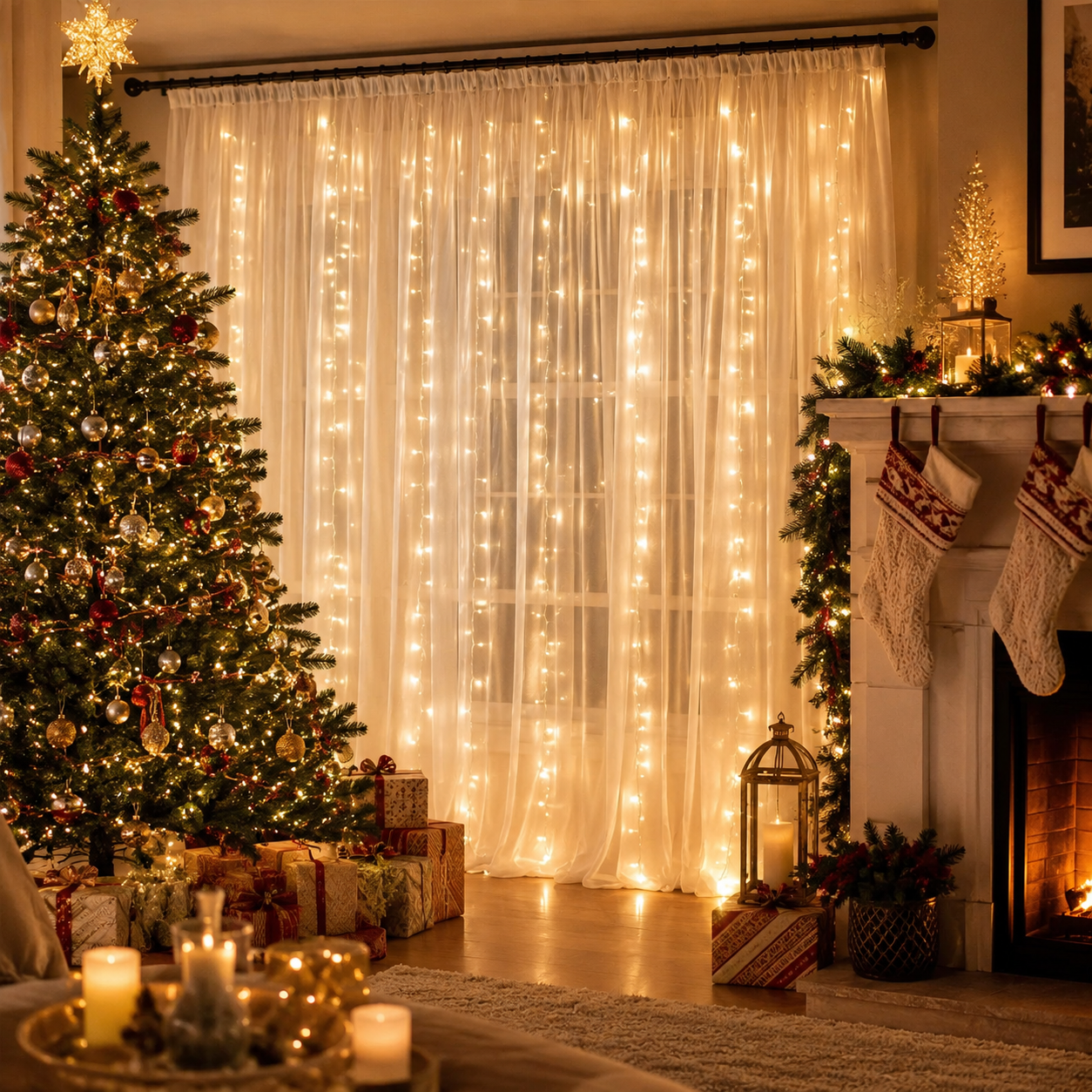 DreamGlow – Tulle Curtain Lights Set