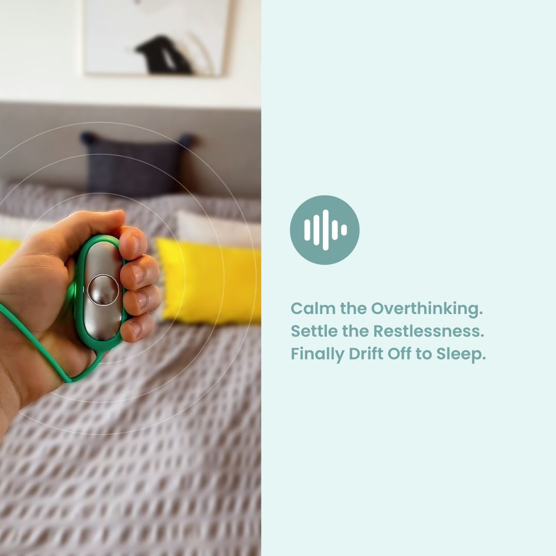 PalmCalm – Handheld Microcurrent Acupressure Device for Calm & Sleep