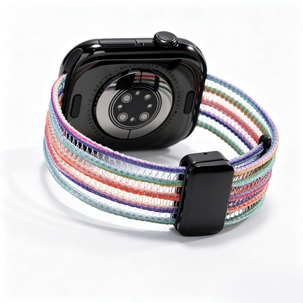 AiryWeave – Breathable Fishnet Silk Band for Apple Watch