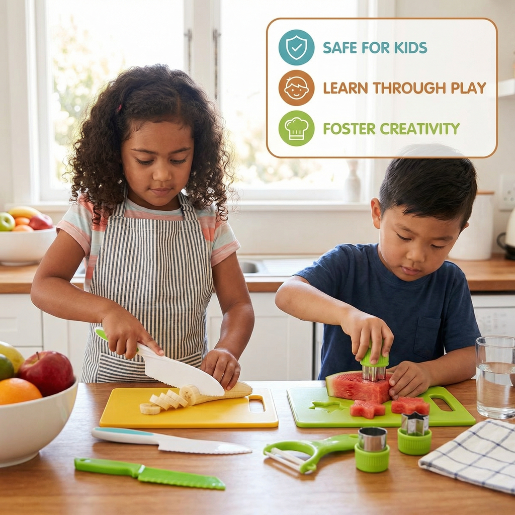 LittleChef – 🔥 Kids' Kitchen Knife & Cooking Tool Set