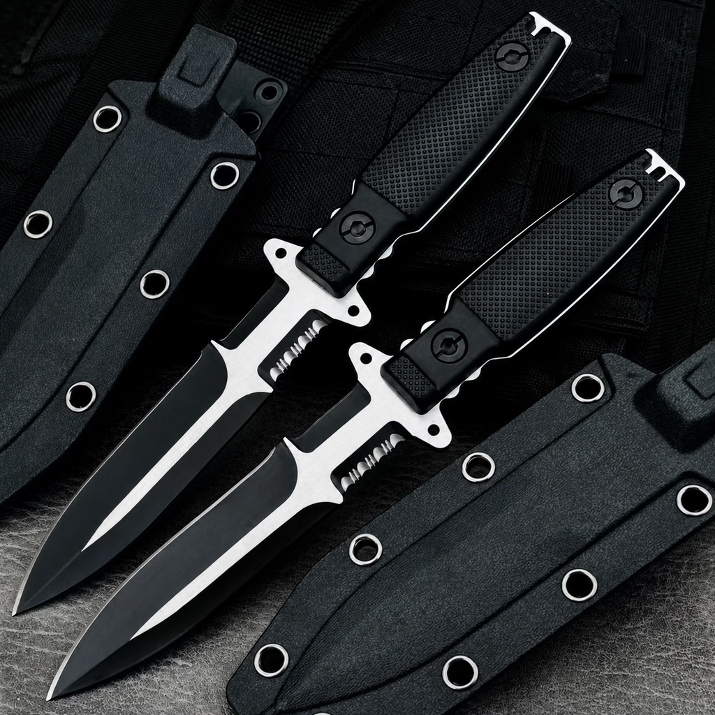 EdgeForge – Tactical Portable Outdoor Knife with Kydex Sheath