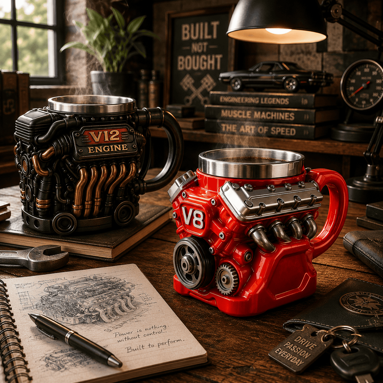 TorqueMug – Engine-Inspired Coffee Mug for Car Enthusiasts