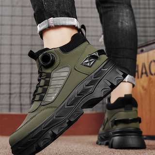 🥾 TrailStride – Men’s Waterproof Chunky Ankle Boots