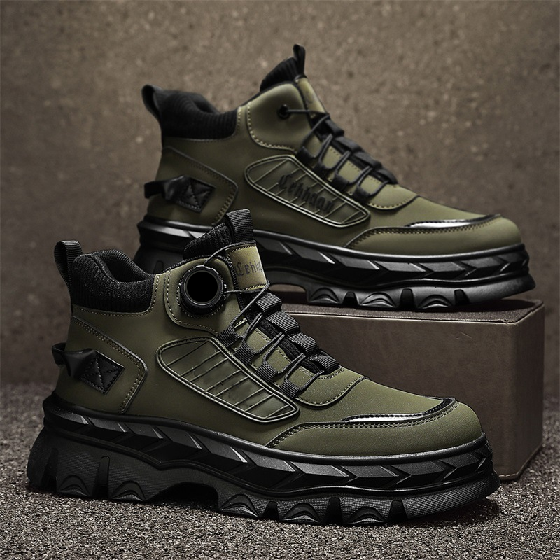 🥾 TrailStride – Men’s Waterproof Chunky Ankle Boots