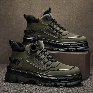 🥾 TrailStride – Men’s Waterproof Chunky Ankle Boots