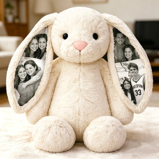 EarMemories – Custom Photo Bunny Plush with Hidden Picture Ears