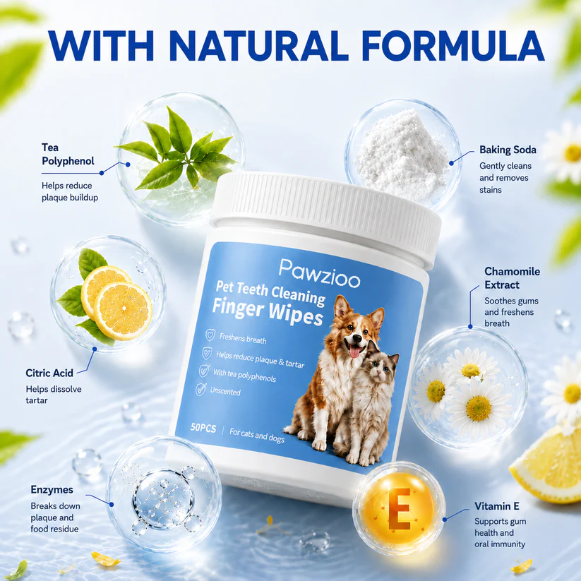 SmileSwipe – No-Rinse Dental Finger Wipes for Dogs & Cats