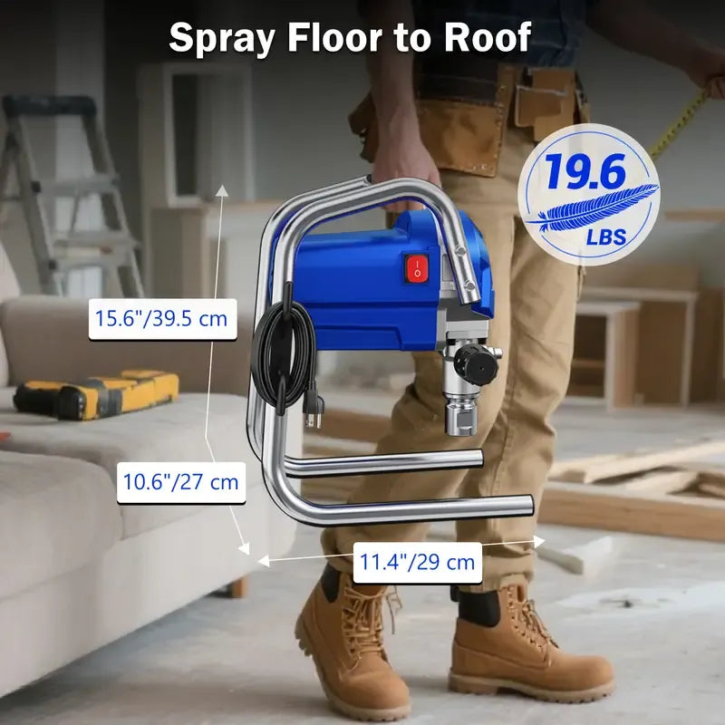 CoatSwift – 1200W 3300PSI Airless Paint Sprayer with Extension Rod and Stand