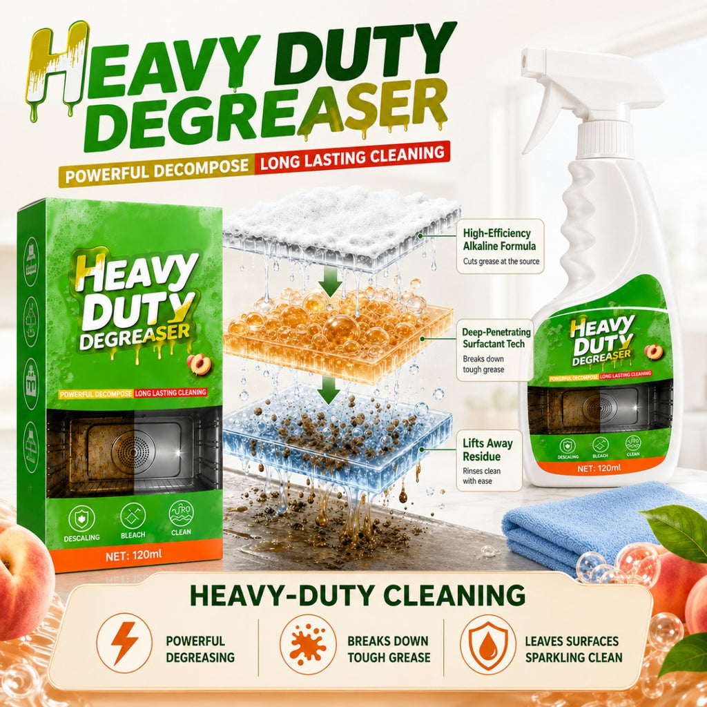 🧽 GreaseLift – Heavy-Duty Grease Cleaning Spray with Towel