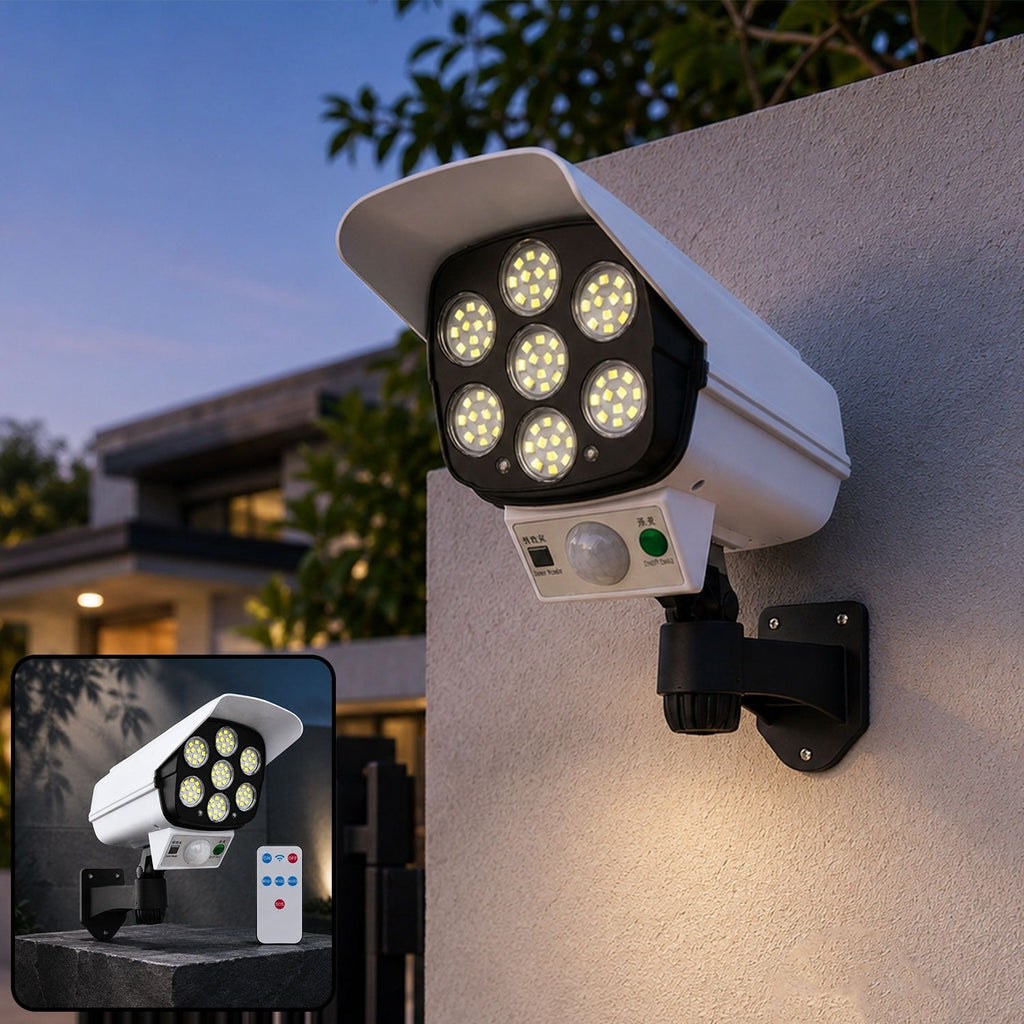 Solar Motion Sensor Dummy Camera Style Outdoor Light