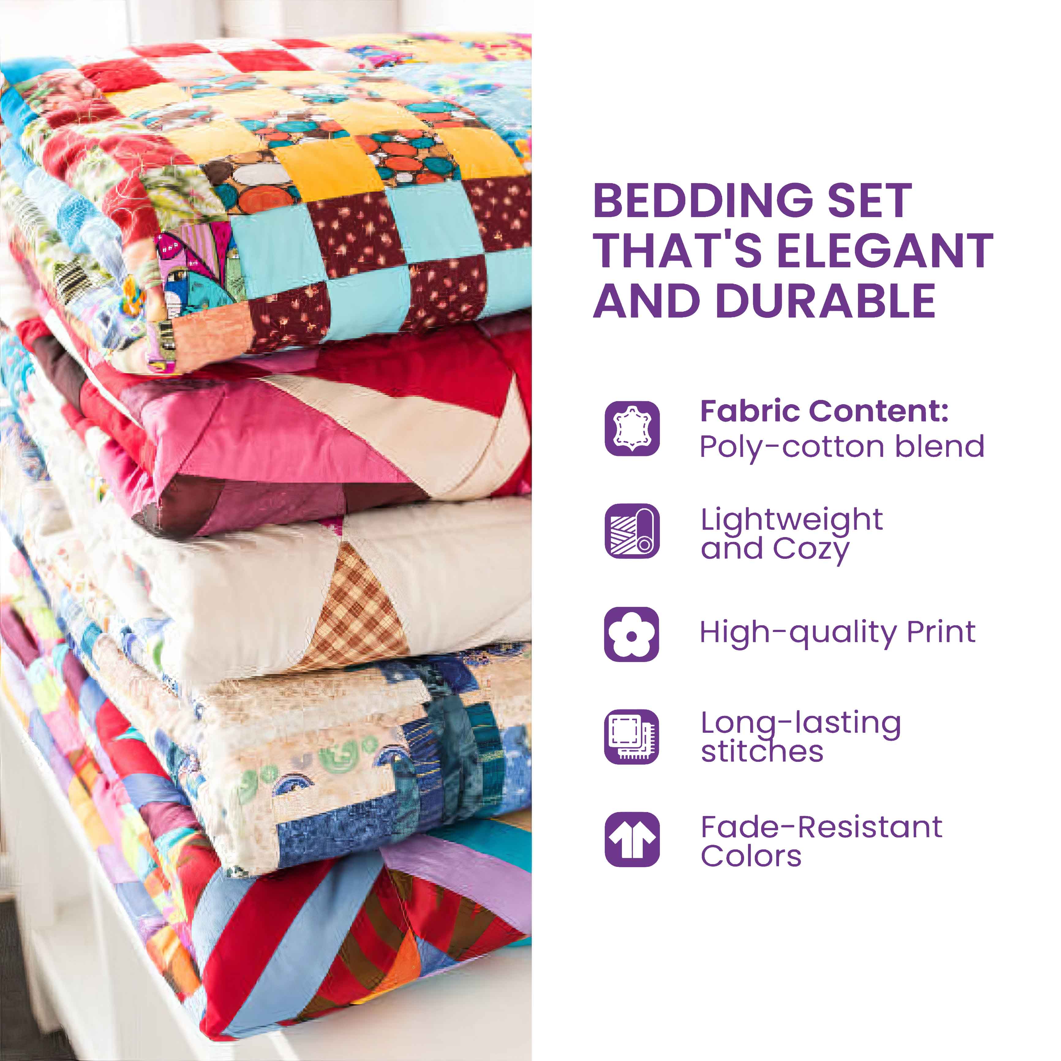 GraceQuilt – Surrounded By His Grace 3-Piece Quilted Bedding Set