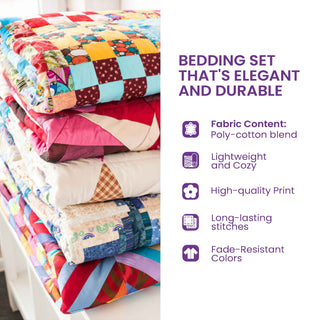 GraceQuilt – Surrounded By His Grace 3-Piece Quilted Bedding Set