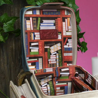 ShelfTote – Vintage Stacked Books Crossbody & Top Handle Handbag