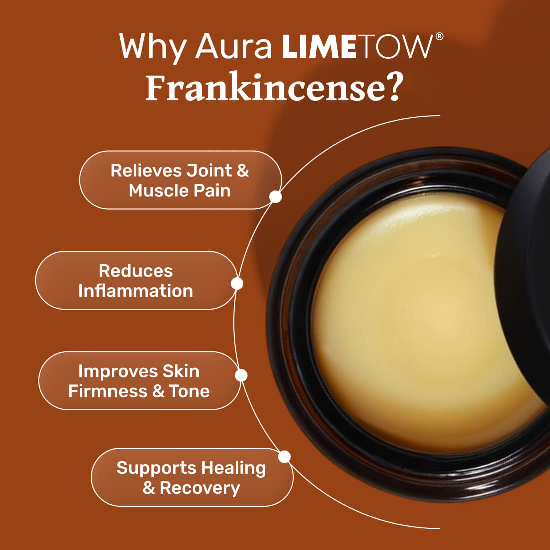 FrankEase – Natural Frankincense Relief Balm for Joints, Muscles & Nerves