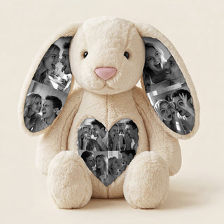 EarMemories – Custom Photo Bunny Plush with Hidden Picture Ears