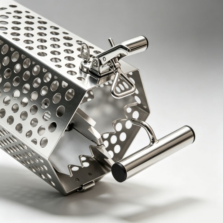 BurleyEase – All-in-One Stainless Steel Burley Pot with Built-in Masher and Bottom-Release Lid