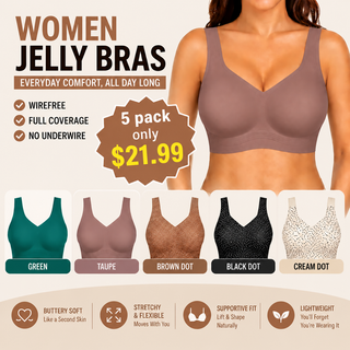JellyEase – Women's Wirefree Full-Coverage Jelly Support Bra
