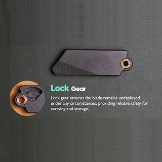 GlideCut – G9 Titanium & Brass Gravity Utility Knife