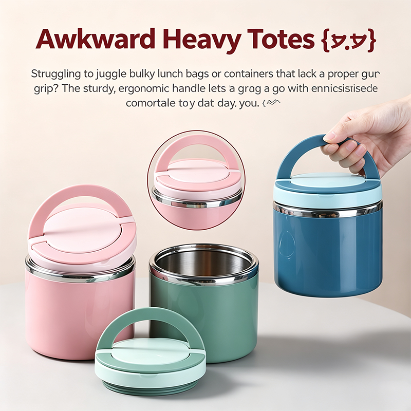 BentoVault – Stainless Steel Bento Lunch Box with Handle, Leakproof & Stackable 🍱