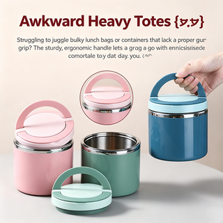 BentoVault – Stainless Steel Bento Lunch Box with Handle, Leakproof & Stackable 🍱