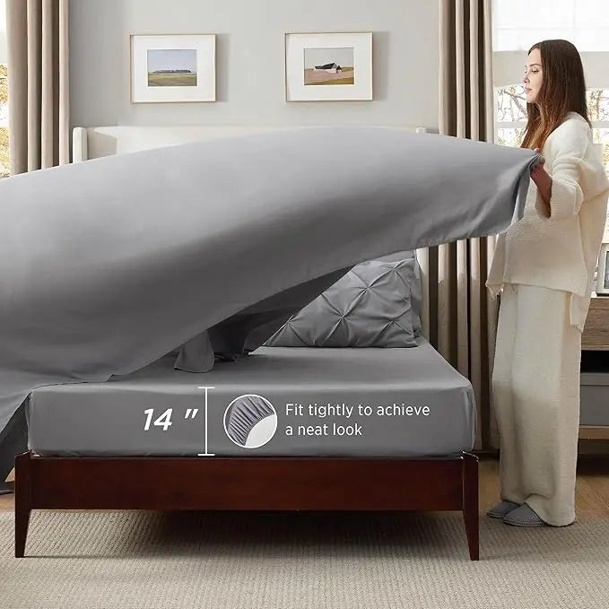 ☁️ CloudPleat – All-Season Pintuck Comforter Set
