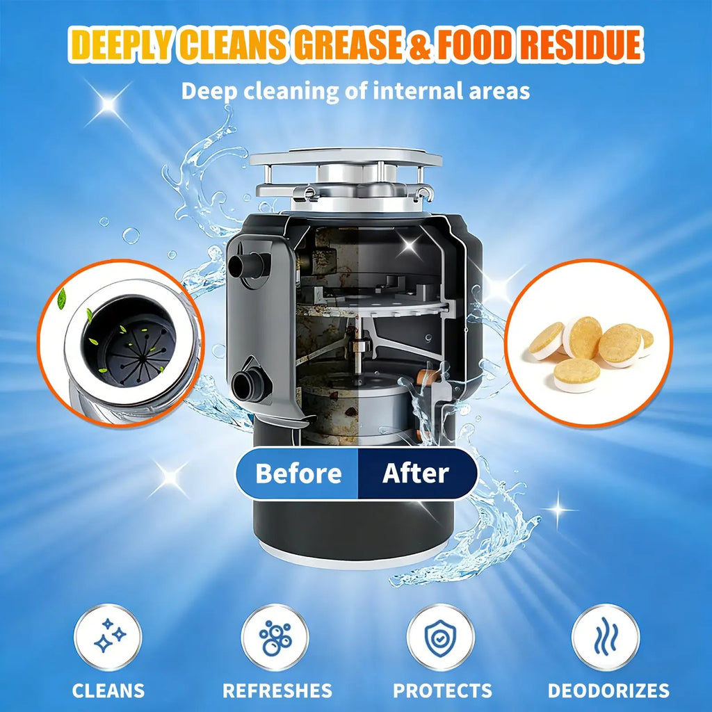 FoamFresh – Deep Clean Garbage Disposal Cleaner Tablets