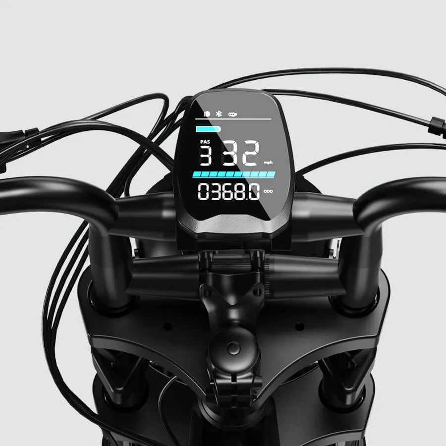 TrailThunder – 1500W Full-Suspension Moped-Style Electric Bike with 20" Fat Tires