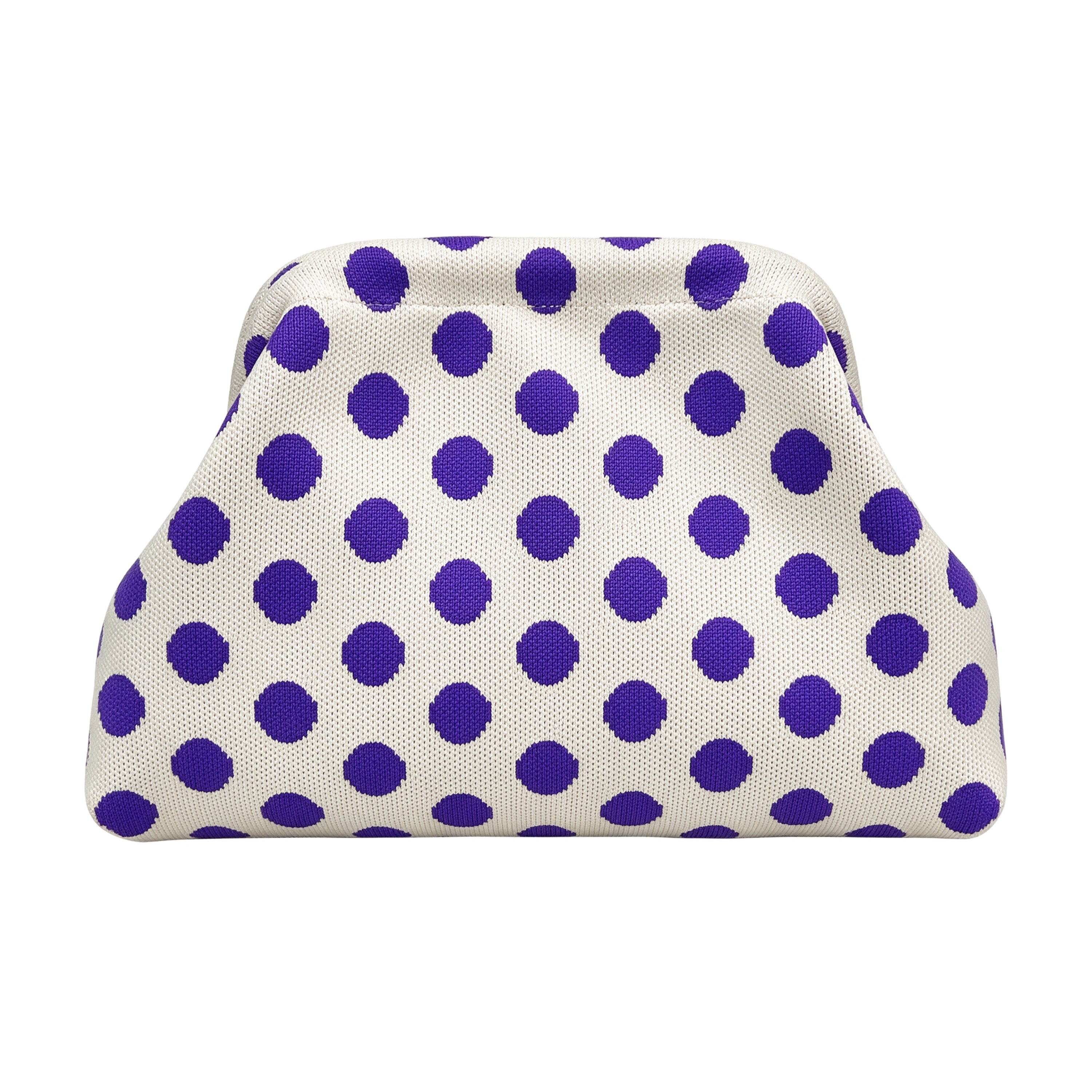 SnapKnit – Snap-Shut Knitted Makeup Bag with Wide Opening