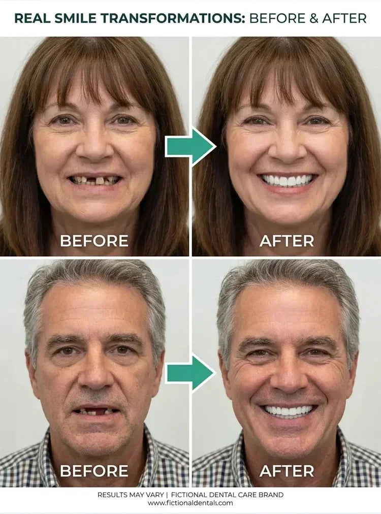 InstantSmile – DIY Temporary Denture Kit with Mirror Storage Case