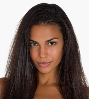 After result with top rated hair straightener brush