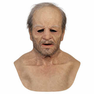 OldSoulMask – Lifelike Full-Head Elderly Character Mask