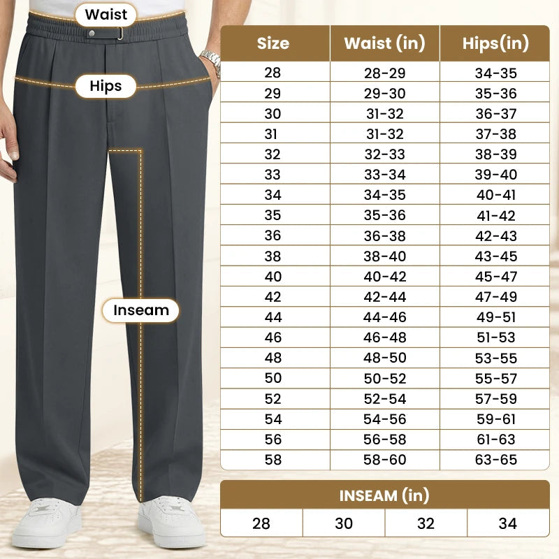 SmartDrape – Men's Flexible Straight-Fit Pull-On Comfort Pants