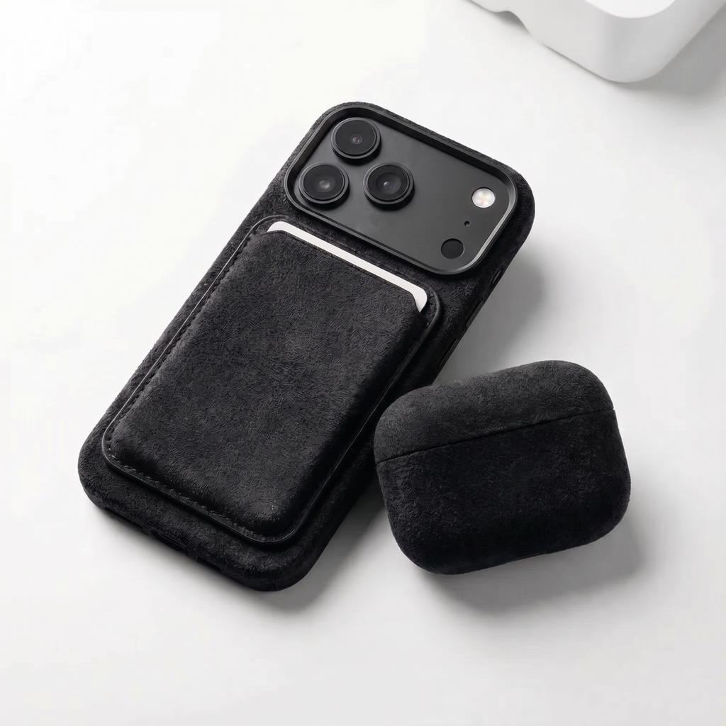 SuedeShield – Alcantara® iPhone 18 Pro Case in Deep Black