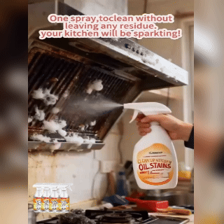 Qunexxa kitchen grease cleaner visible cleaning results