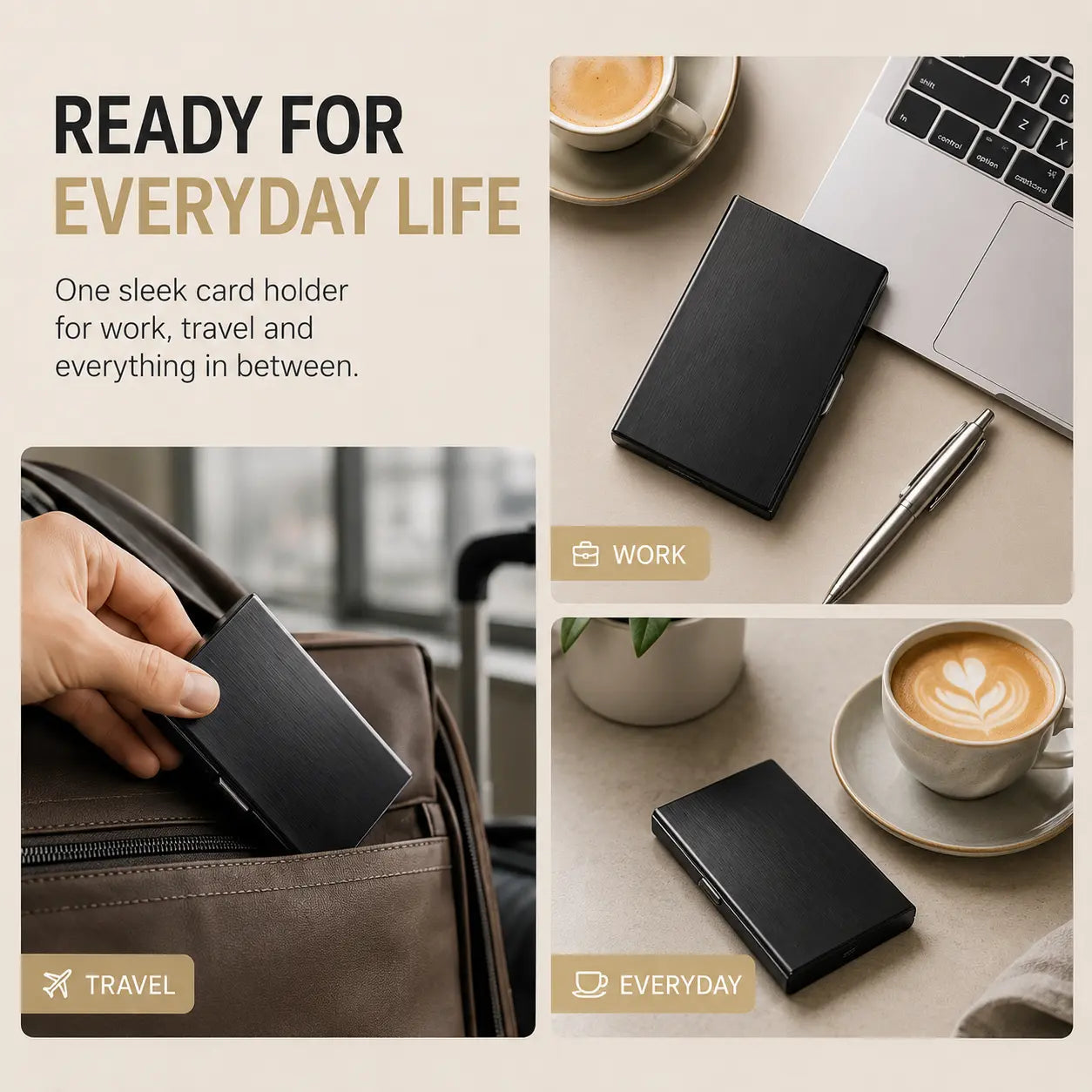 🔒 CardVault – Ultra-Slim RFID Blocking Card Holder