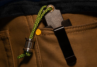 GlideCut – G9 Titanium & Brass Gravity Utility Knife