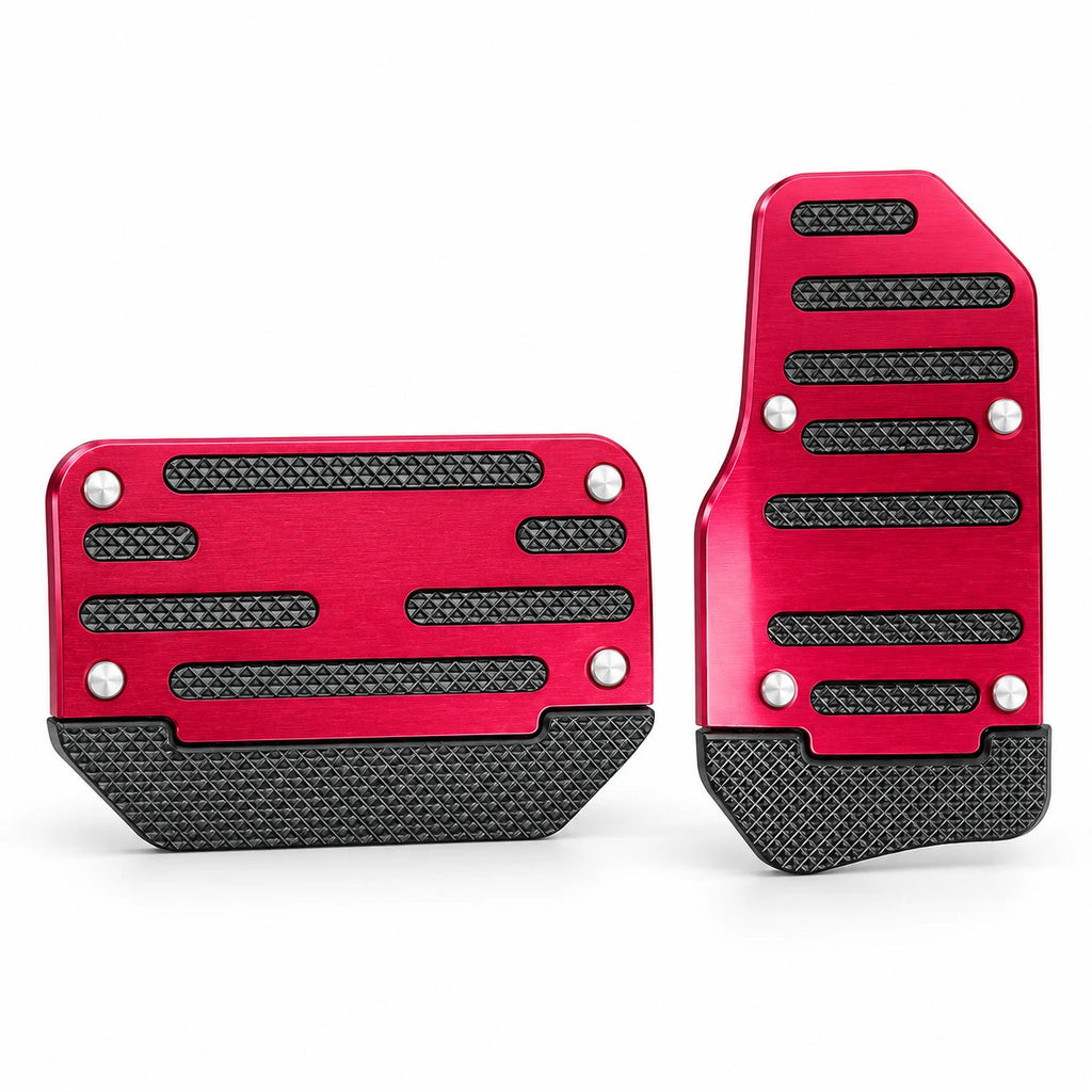 GripStep – Non-Slip Aluminum Brake & Gas Pedal Cover Set for Cars