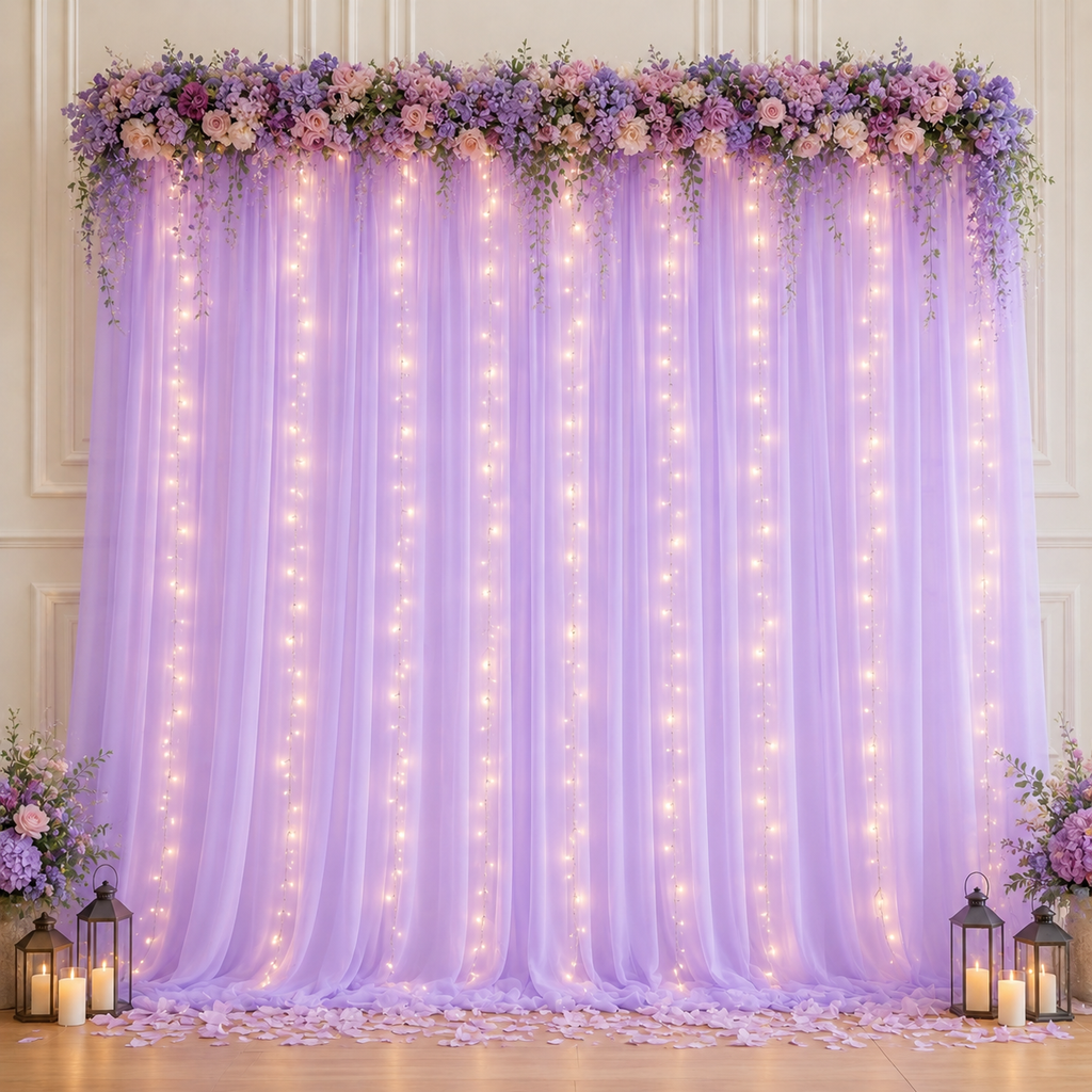 DreamGlow – Tulle Curtain Lights Set