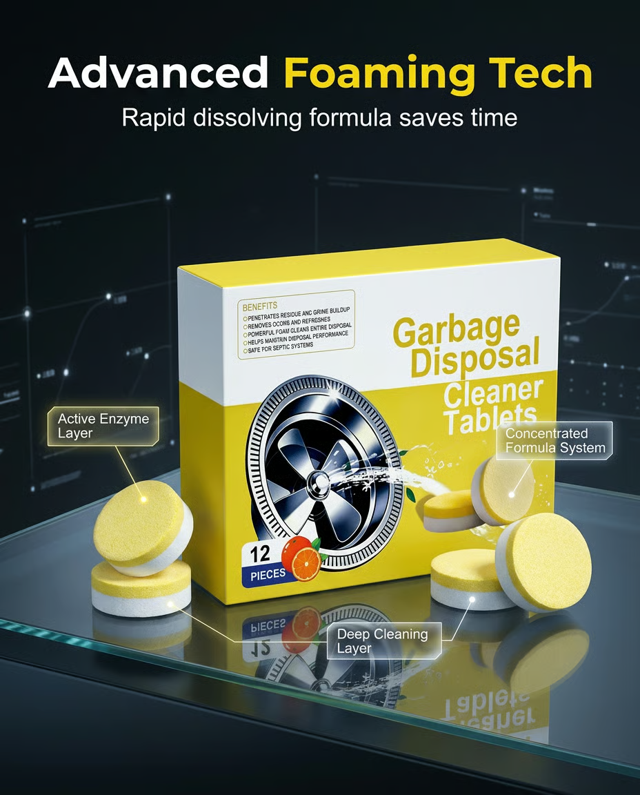 FoamFresh – Deep Clean Garbage Disposal Cleaner Tablets