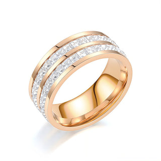 SpinCalm Ring – Rotating Crystal Ring for Anxiety Relief, Vows & Luck, Waterproof & Fade-Resistant