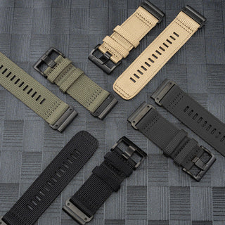 TrailWeave – Nylon Canvas Strap for Garmin QuickFit 20/22/26mm Watches